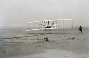 First Powered Flight Wright brothers' and airplane