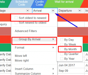 Streak sorting options Streak sorting options